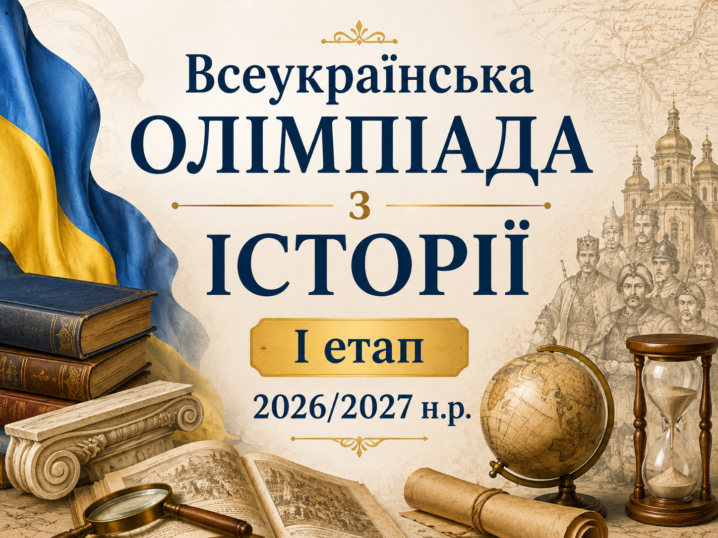 Вітаємо переможців І етапу Всеукраїнської олімпіади з історії 2026/2027